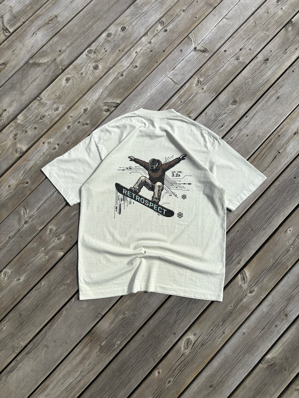 Sci-fi Snowboarder tee