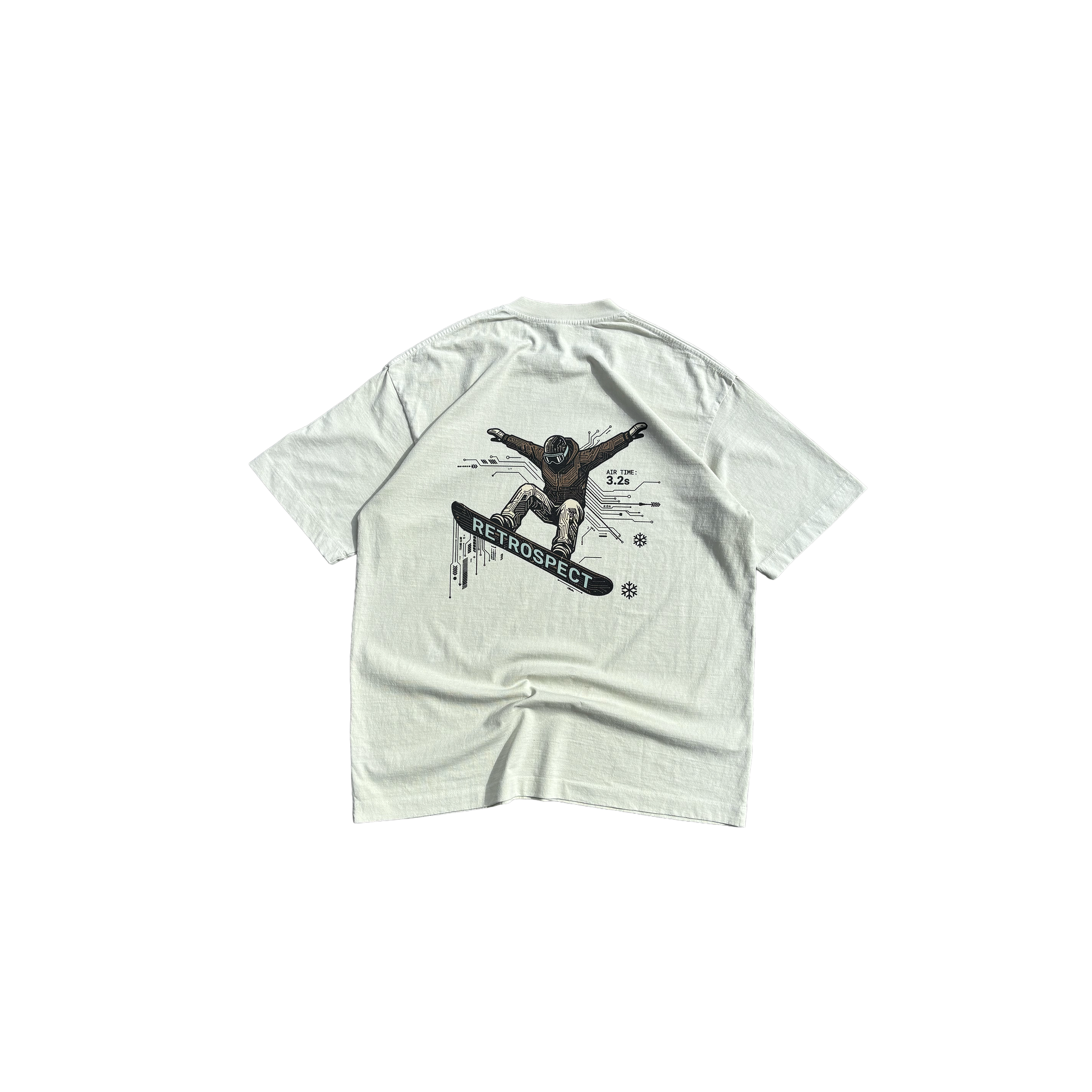 Sci-fi Snowboarder tee